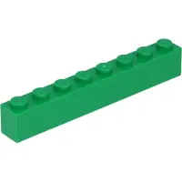 LEGO 50 Stück 3008 Stein Brick 1x8 Part Basic Steine 50 Grün