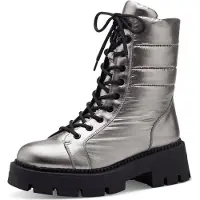 Tamaris Damen Stiefel 16492-36, 16492-37, 16492-38, 16492-39, 16492-40, 16492-41, 16493-36, 16493-37, 16493-38, 16493-39, 16493-40, 16493-41 TAM-1-26232-41 PEWTER 38 [Schuhe Frau]