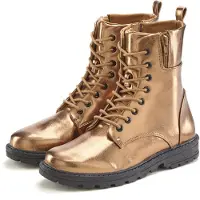LASCANA Stiefelette im angesagten Metallic-Look, Stiefel, Boots VEGAN