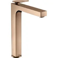 Hansgrohe Einhebel-Waschtischmischer AXOR CITTERIO 280 m AG HGri Rautenschliff pol. red gold Hebelgriff, Rautenschliff polished red gold