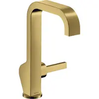 Hansgrohe Einhebel-Waschtischmischer AXOR CITTERIO 190 DN 15 ohne Zugstange polished gold optic ohne Zugstange polished gold optic