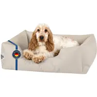 BedDog Hundebett ZARA,(M) ca. 70x55x18cm,LIGHT-SAND (hellbeige)