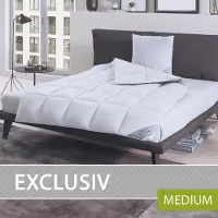 Bettwaren-Shop Daunendecke Exclusiv medium, Füllung: 100% Daunen 160x210 cm