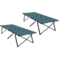 Syfax Klapp Schlafbett fürs Camping Blatt 2 pcs Wald 206 x 76 x 74 cm