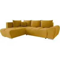 Mirjan 24 Ecksofa Forrest, mit Schlaffunktion und Bettkasten, L-Form Sofa (Velo 626, Ecksofa: Links)
