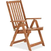 Konsimo Gartenstuhl aus KiefernholzHergestellt in EU und Handgefertigt "NYCTERE", braun, Kiefernholz, Modern Design, 65x108x70 cm