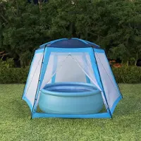 vidaXL "im Angebot" Pool-Zelt 500x433x250 cm Blau - Poolzubehör CC25078