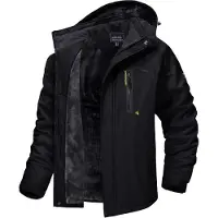 Sonstiges Herren Winter Skijacke Fleece Outdoor Softshelljacke Schwarz