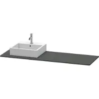 Duravit Konsole XSquare 160x55x1,6cm, m 1 AS, Beck. li, graph m