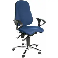 Topstar Bürostuhl Sitness 10, SI59UG26 blau, chrom Stoff