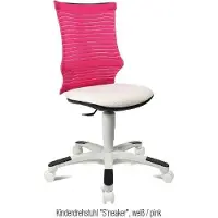 Topstar Kinder-Drehstuhl S'neaker, weiß/pink