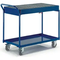 ROLLCART Werkstattwagen mit 2 Blechwannen 300kg Tragkraft