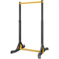 StarTech.com Klimmzugstange & Dip-Station - Freistehender Kraftturm - Belastbarkeit 150 kg - H-Rahmen - Stahlrohr - Höhenverstellung 8-fach - Training für Arme, Rücken, Brust