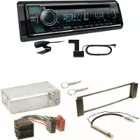 Kenwood KDC-BT760DAB Bluetooth DAB USB Einbauset für Seat Leon Toledo 1M