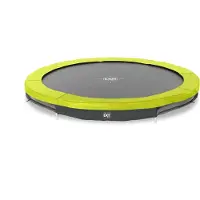 Exit Silhouette Sporttrampolin ø244cm, Bodentrampolin, Rund, für Kinder, Grün