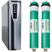 ARI Membran für RO7 Umkehrosmoseanlage + Nano Pad Filterset – Ersatzfilter-Set für Wasserfilter, Osmosefilter und sauberes Trinkwasser