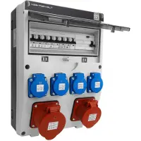 Doktorvolt Baustromverteiler TGD-S/FI CEE 32A/16A 4x230V Stromverteiler VDE
