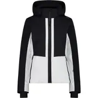 CMP WOMAN JACKET ZIP HOOD schwarz/weiss 38