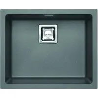 ALVEUS CZ Alveus Quadrix granital - Granit-Spüle 560x460 mm, mit Ablaufsystembedienung, steel 1108037