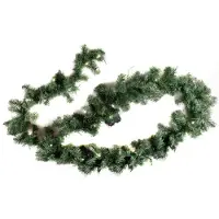 Linder Exclusiv GmbH Künstliche Weihnachtsgirlande Weihnachtsdeko Lichterkette Tannengirlande 8,1m