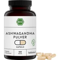 BioKontor Ashwagandha Kapseln | 180 Stück | 1500 mg je Tagesdosis | vegan und ohne Zusätze | in Deutschland hergestellt und labor |