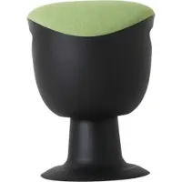 Stier Multibeweglicher Drehhocker mit Tellerfuß, höhenverstellbare Sitzhöhe 465-585mm, gepolstert und kippsicherer Stand, Grün