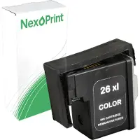 NexoPrint Druckerpatrone kompatibel zu Lexmark No 26 No 27 mehrfarbig X 1250 X 1240 X 1196 X 1195 X 1190