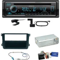 Kenwood KDC-BT740DAB Digitalradio Einbauset für Seat Leon Alhambra Altea XL
