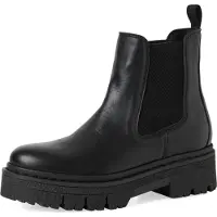 Tamaris Damen Elegante Stiefelette Chelsea 1-25450-45 Schwarz