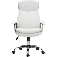 Miliboo - Design-Bürosessel weiß WALL STREET