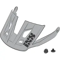 IXS Sports Division Visor + Pins Trigger AM M/L grey - Ersatzvisier für o...