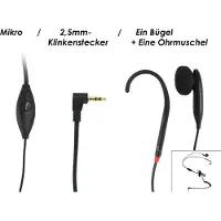 Geemarc Telecom Geemarc CLHOOK5 - Induktionsohrbügel mit Mikrofon und Ohrmuschel 2,5mm