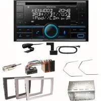 Kenwood DPX-7300DAB Bluetooth Einbauset für Opel Omega B Meriva A Agila Vivaro