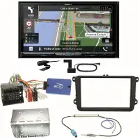 Pioneer AVIC-Z930DAB Bluetooth DAB+ Einbauset für Golf 5 6 Passat 3C B7 Touran