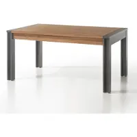 Lomadox Esstisch im Industrial Stil DALLAS-61 Stirling Oak Nb. mit Matera Anthrazit B/H/T ca.: 155x76x90 cm