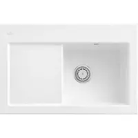 Villeroy & Boch Keramikspüle 671401R1, Subway 45 Einbauspüle - inkl.