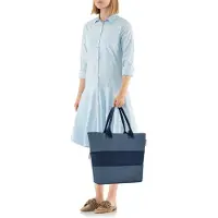 Reisenthel shopper e1, Einkaufstasche, Shopper, Tragetasche, Tasche, Polyestergewebe, Twist Blue, 12 L/18 L, RJ4027