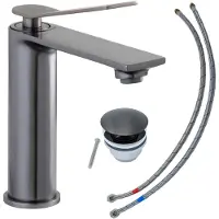 Schöner Wohnen Kollektion SCHÖNER WOHNEN-Kollektion Waschtischarmatur VIOLA M, Industrial, Wasserhahn geeignet für wandhängende Waschbecken in Ihrem Bad