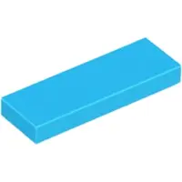 LEGO 1x3 Fliesen 63864 - 100 Stück Dunkles Azurblau