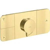 Hansgrohe Fertigmontageset Axor One UP-Thermostat., 3 Verbr., brushed brass