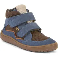 Froddo FroddoTex Barefoot Autumn Kinder Wasserdichte Barfußschuhe Blau/Braun (Denim+), G3110266-2 - Gr. 38