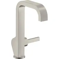 Hansgrohe Einhebel-Waschtischmischer AXOR CITTERIO 190 DN 15 o Zugstange stainless steel optic ohne Zugstange stainless steel optic