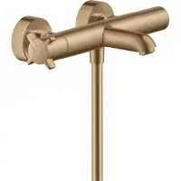 Hansgrohe Wannen-Thermostat Axor Citterio E AP, Ausl. 177mm, 2 Verbr., brush. bronze