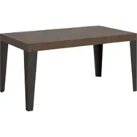 Itamoby Ausziehtisch 160/244x80 cm Flammennuss Beine anthrazit