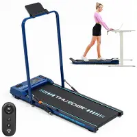 Thunder Laufband VIVA-BLUE 102x40cm 8km/h FitShow LED Bluetooth klappbar Lautsprecher Transportrollend