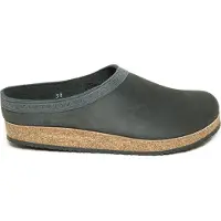 Stegmann Leder Clogs Flexibles Kork-Leder-Fußbett , Hausschuh aus Leder, Bester Tragekomfort und optimale Passform