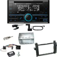 Kenwood DPX-7300DAB Bluetooth DAB CD USB Einbauset für Mercedes Vito Viano W639