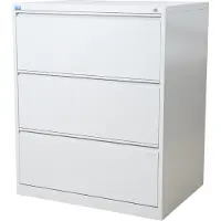 Stier Hängeregistraturschrank, 3 Schubladen, zweibahnig, für 480 DIN A4 Hängemappen, 1020x790x620mm