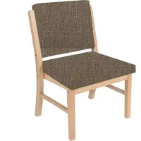 Einrichtungsdesign24 Stuhl für Schwergewichtige bis 250kg Alexander XXL Adipositas Schwerlaststuhl Stoff Kariba Braun