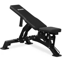 Dione Trainingsbank - Fitness bank - Trainings bank - 9 Positionen - Belastbar bis 500kg - Mit Transporträdern